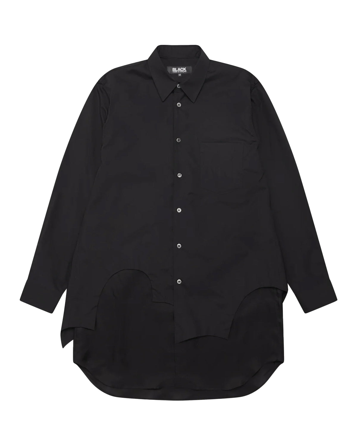 Black CDG Double Layer Shirt