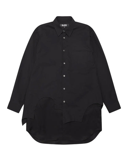 Black CDG Double Layer Shirt