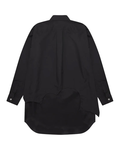 Black CDG Double Layer Shirt