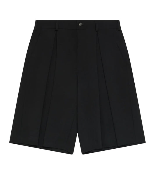 Black CDG Pleated Shorts