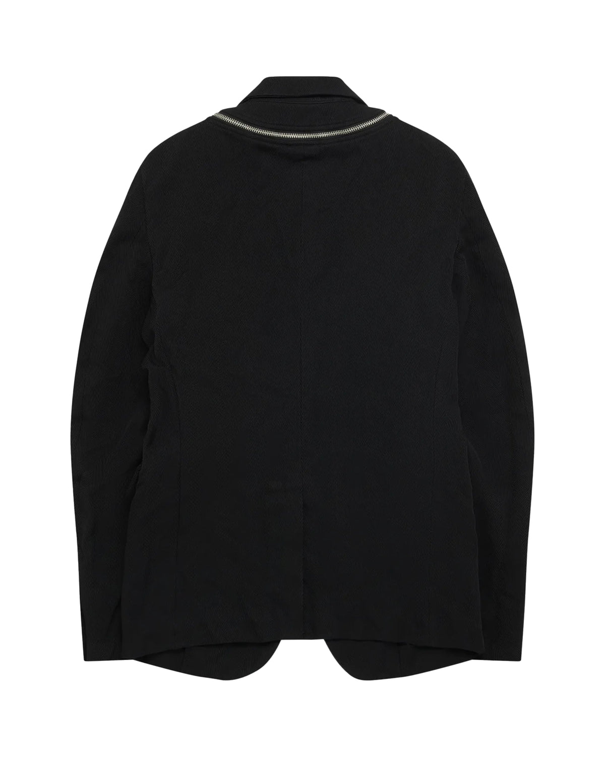 Black CDG Necklace Zip Blazer