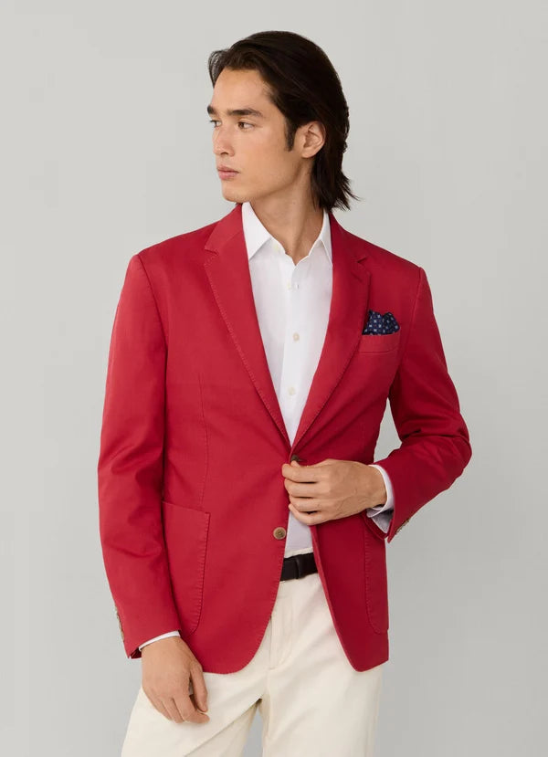 Stretch Cotton Garment Dyed Blazer