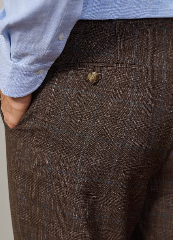 Wool-Silk Prince Of Wales Suit - Woven In Italy
