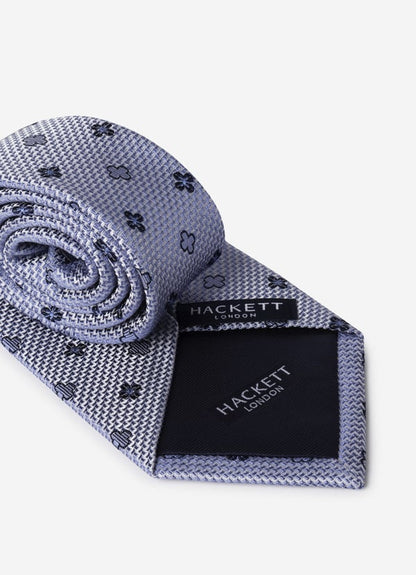 Geometric Flower Silk Tie