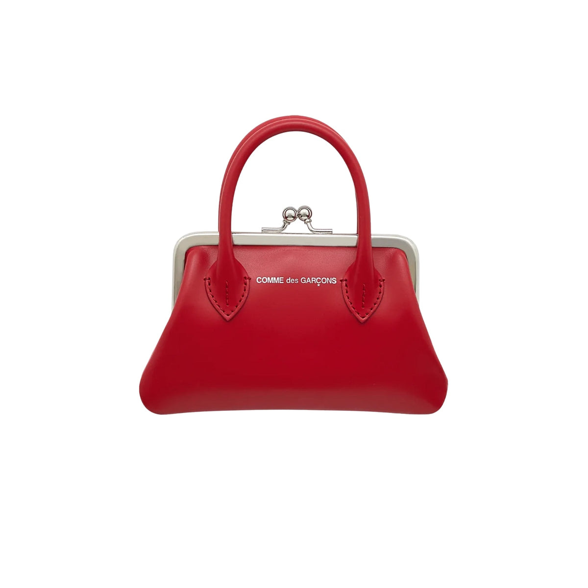 CDG Wallet Clasp Handles Line SA0301CH Kiss Clasp Wallet ¨C Red