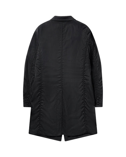 CDG SHIRT Single Breasted Dobby-Stripe Short Coat ¨C Black