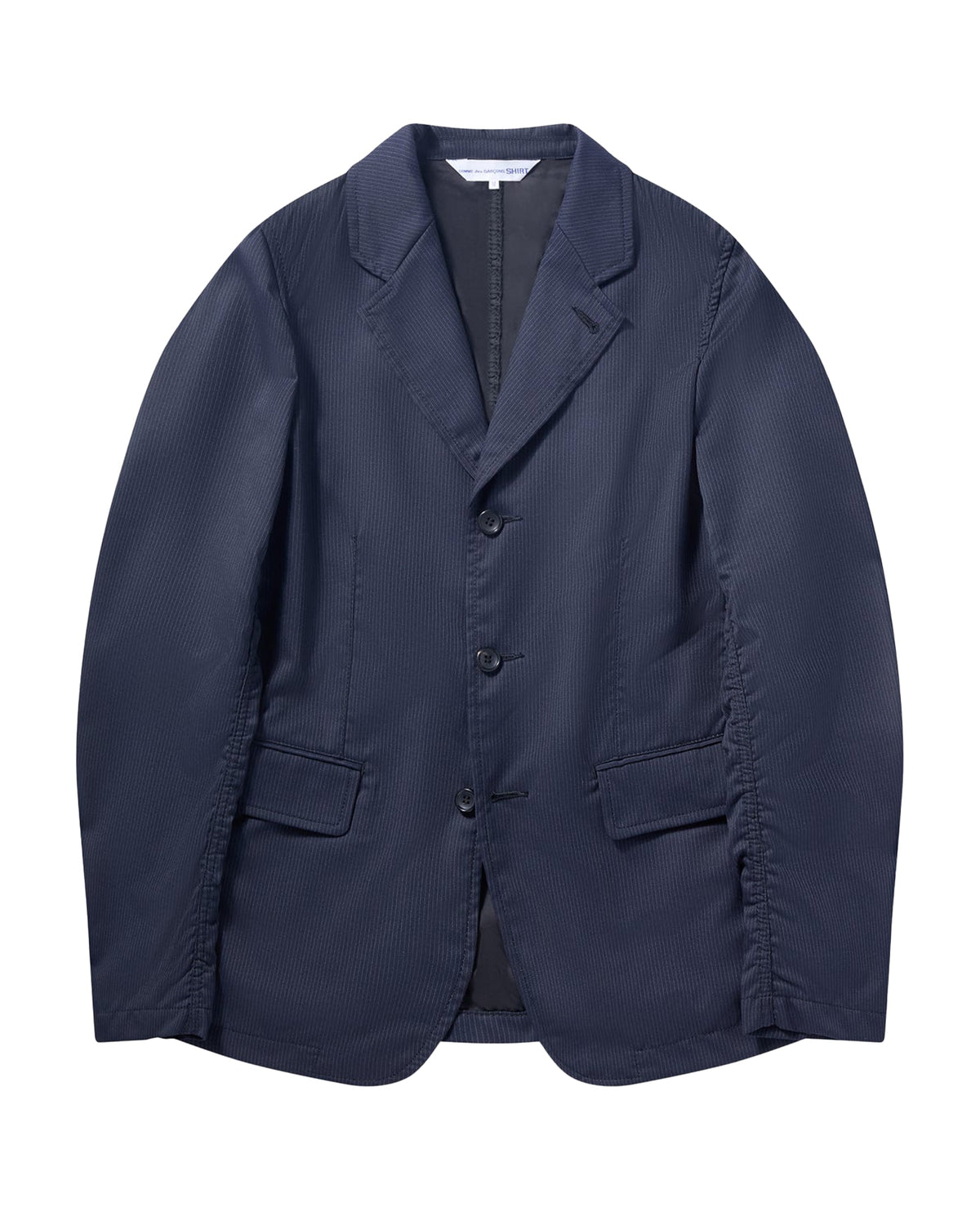 CDG SHIRT Single Breasted Pinstripe Jacket ¨C Navy
