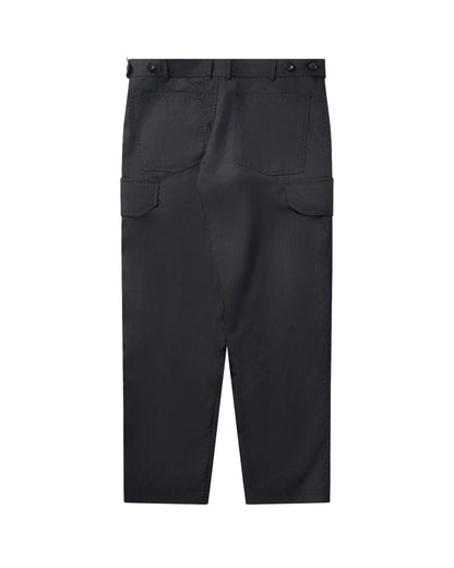 CDG SHIRT Side Pockets Dobby Stripes Pants  ¨C Black