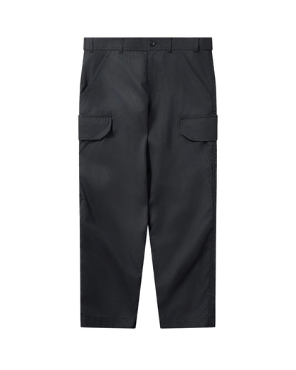 CDG SHIRT Side Pockets Dobby Stripes Pants  ¨C Black