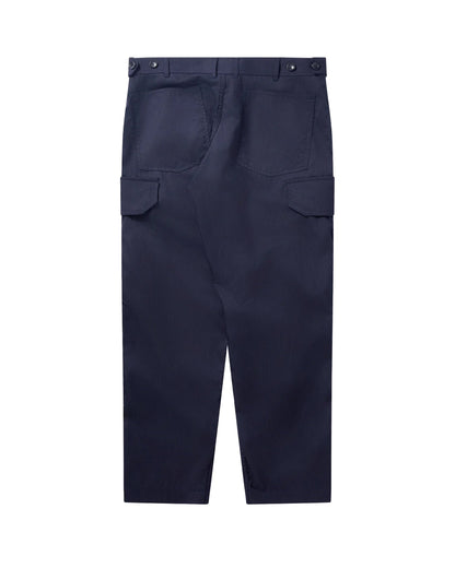 CDG SHIRT Side Pockets Dobby Stripes Pants  ¨C Navy