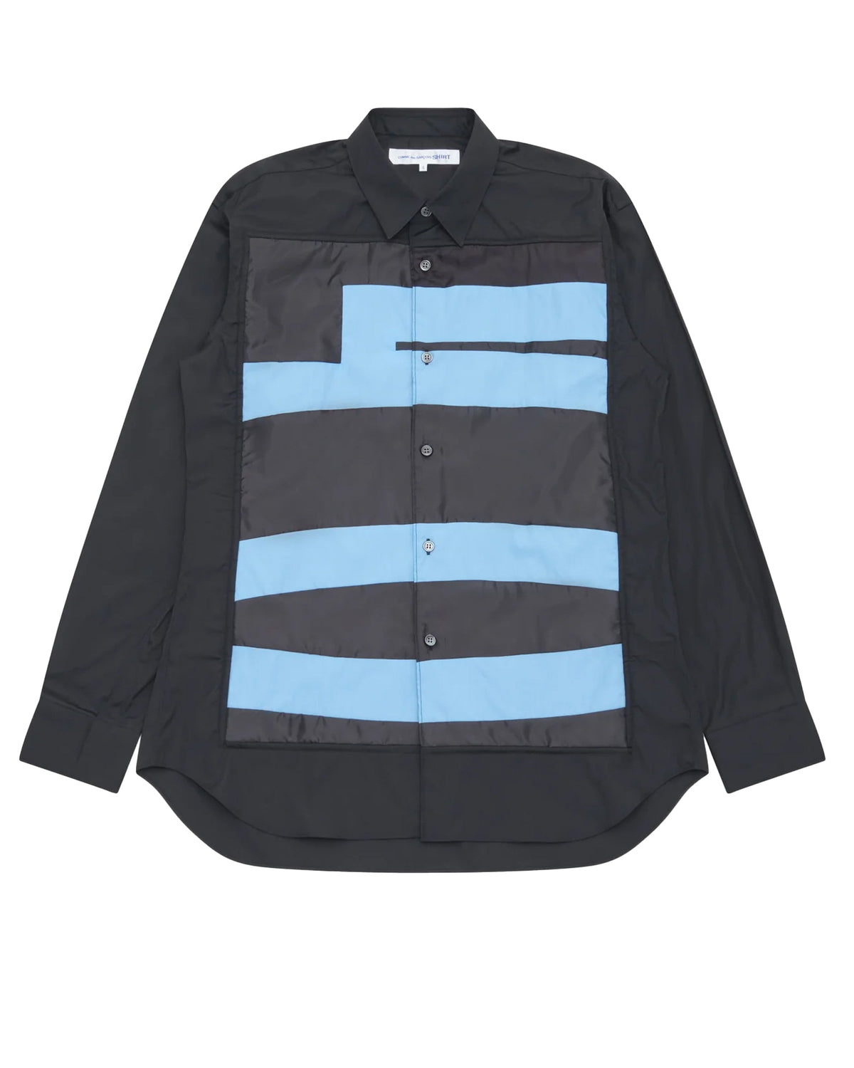 CDG SHIRT Yui Takada Graphic Stripes Artwork Shirt ¨C Black