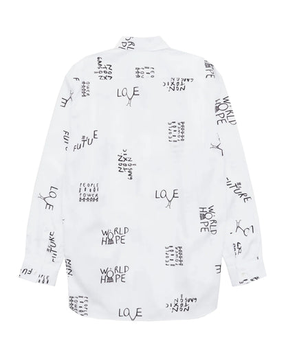 CDG SHIRT Tomorrow Future Zip Shirt