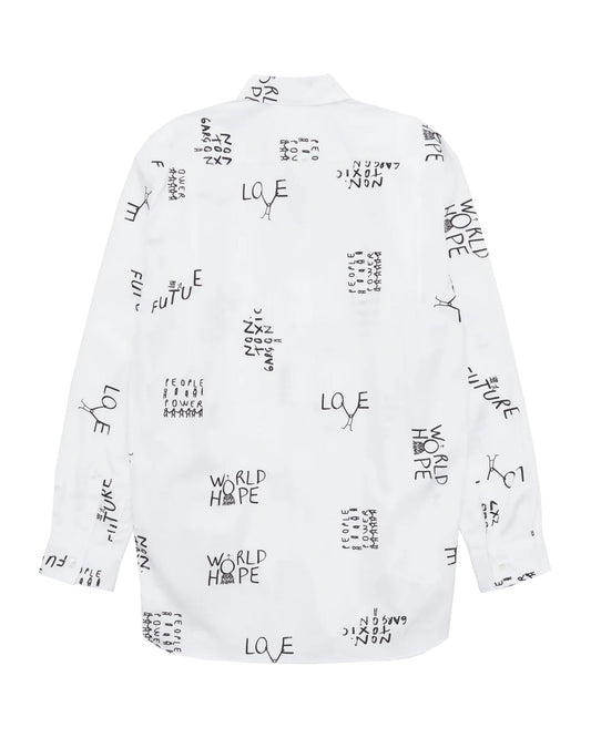 CDG SHIRT Tomorrow Future Zip Shirt