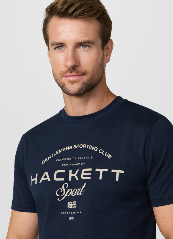 Classic Fit Branded Club Graphic T-Shirt