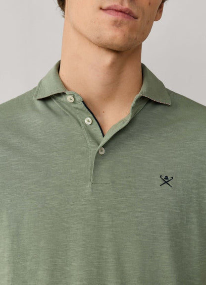 Classic Fit Short Sleeve Linen Trim Polo