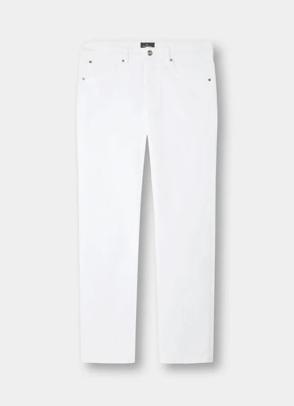 Classic Fit White Denim