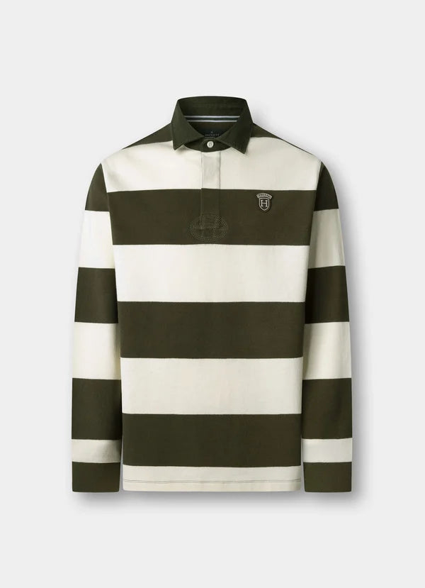 Classic Fit Long Sleeve Stripe Rugby