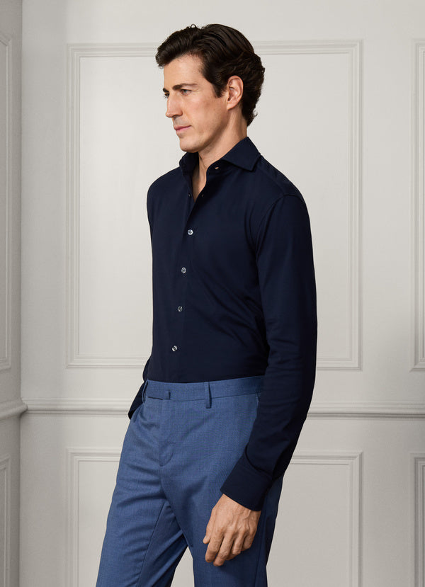 Tailored Fit 4 Way Jersey Shirt