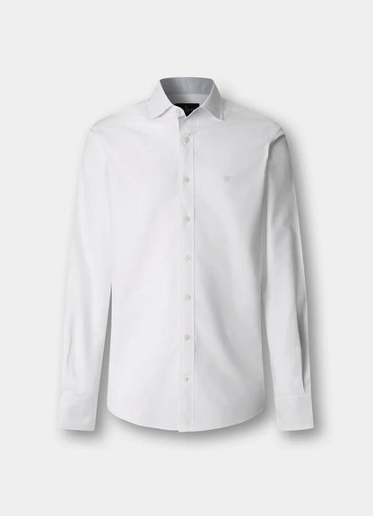 Tailored Fit White Oxford Multi-Trim Shirt