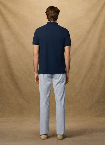 Classic Fit Short Sleeve Striped Trim Polo
