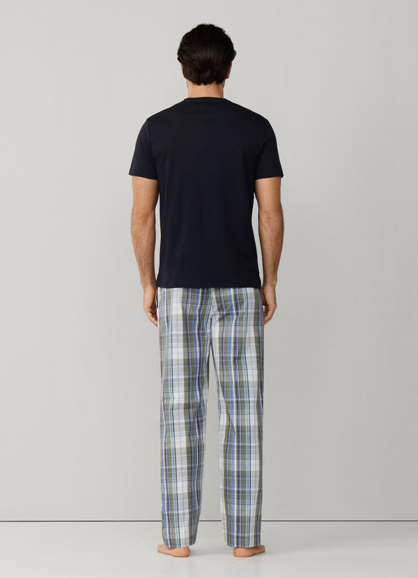 Checked T-Shirt Pyjama Set