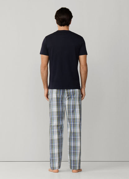 Checked T-Shirt Pyjama Set