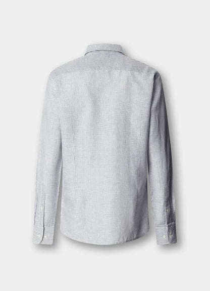 Tailored Fit Cotton-Linen Selvedge Shirt