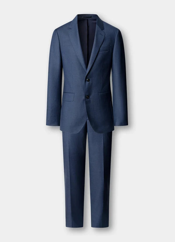 Wool Sharkskin Suit - Woven In Italy