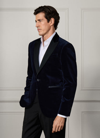 Peak Lapel Velvet Jacket