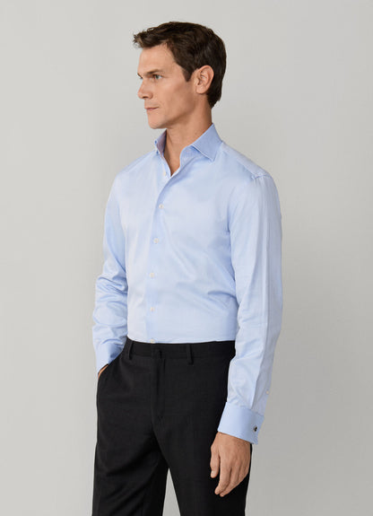 Tailored Fit Formal Herringbone Shirt