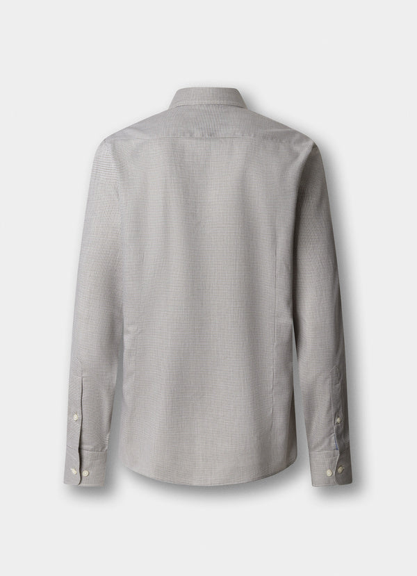 Tailored Fit Flannel Puppytooth Shirt