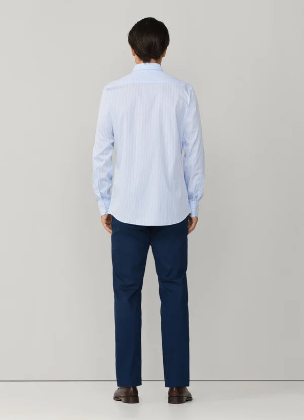 Classic Fit Twill Twin Stripe Shirt