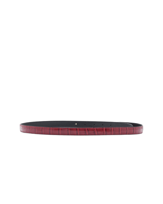 ERL Small Croc Belt ¨C Red