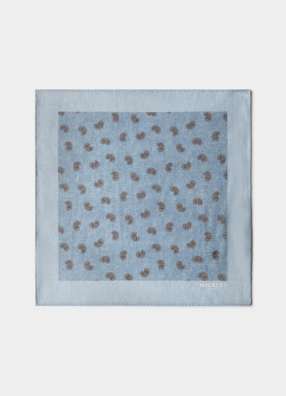Paisley Wool Pocket Square