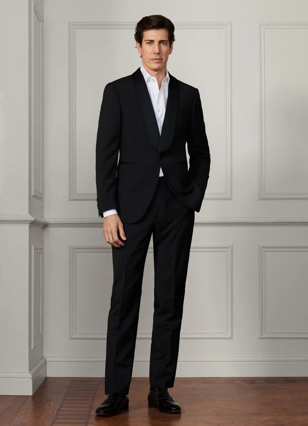 Wool-Mohair Shawl Collar Diner Jacket