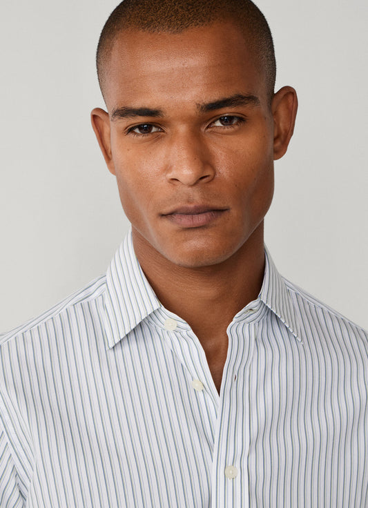 Classic Fit Two Tone Stripe Shirt