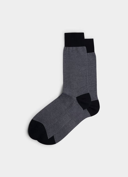 Mercerised Cotton Birdseye Socks