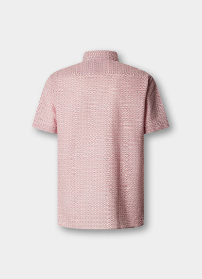 Tailored Fit Print Short Sleeve Shirt
