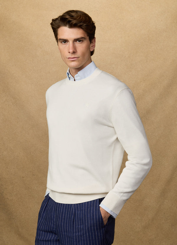 Cotton Crew-Neck Jumper