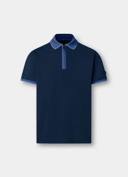 Classic Fit Short Sleeve Quarter Zip Polo