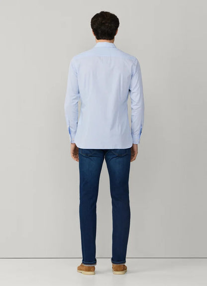 Tailored Fit Engineered Stripe Poplin Shirt