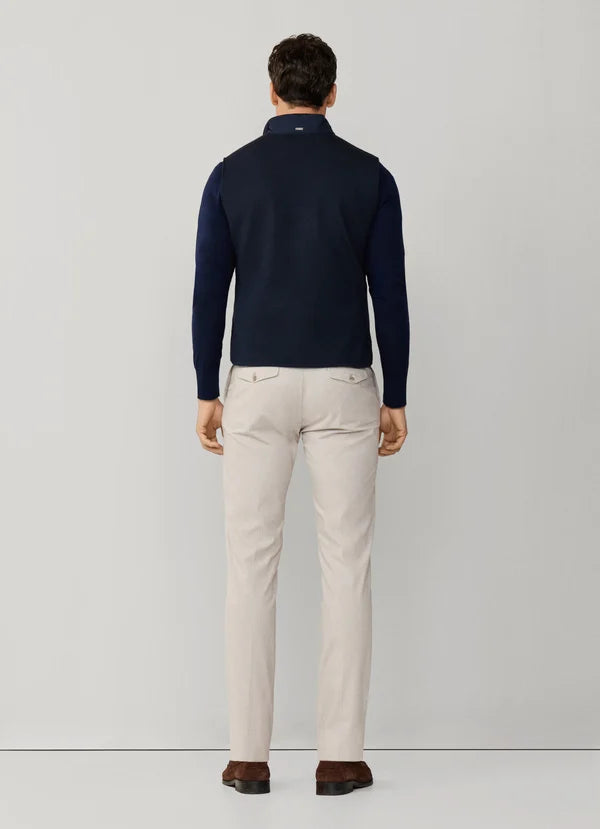 Sartorial Hybrid Knit Back Gilet