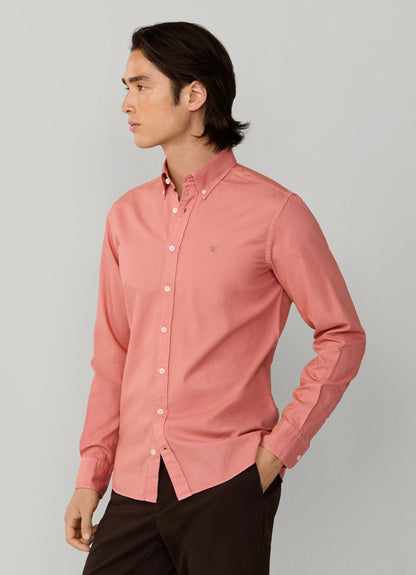 Tailored Fit Garment Dyed Oxford Shirt
