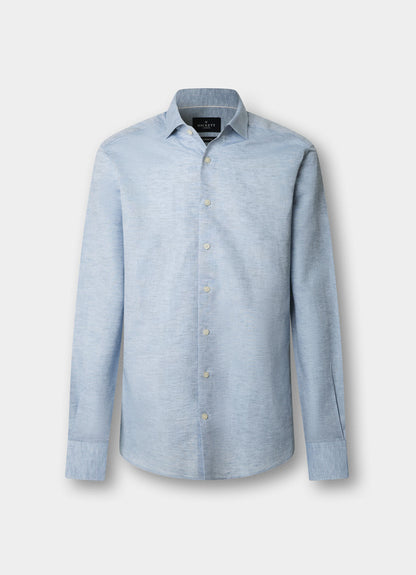 Tailored Fit Cotton-Linen Shirt