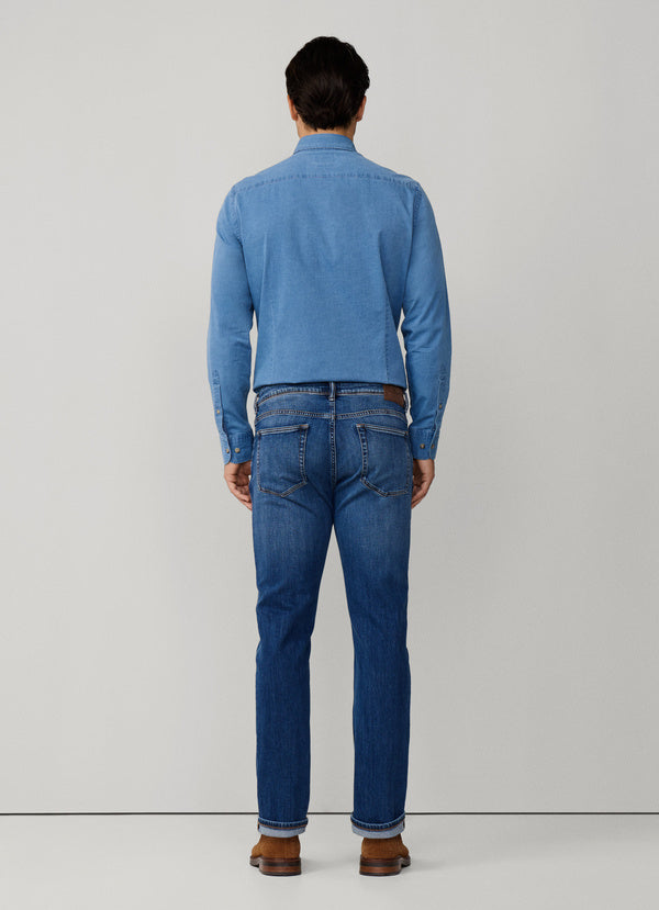 Slim Fit Vintage Wash Denim