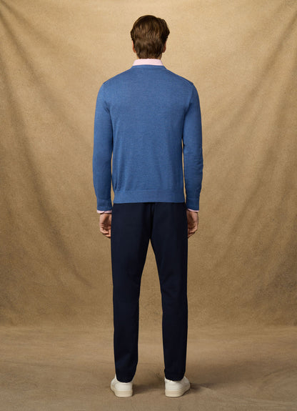 Cotton V-Neck Jumper