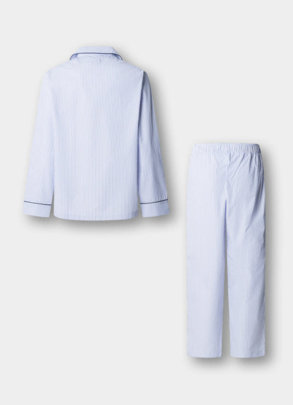 Striped Woven Pyjama Set