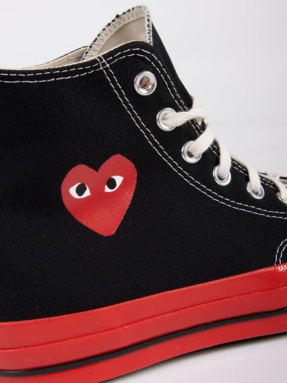 CDG PLAY x CONVERSE Chuck Taylor 70 Hi Sneakers
