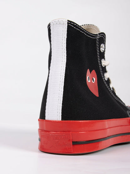 CDG PLAY x CONVERSE Chuck Taylor 70 Hi Sneakers