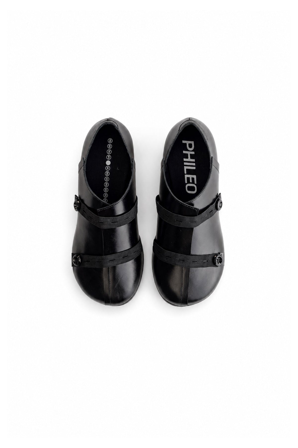 Phileo 090 Button Clog ¨C Black